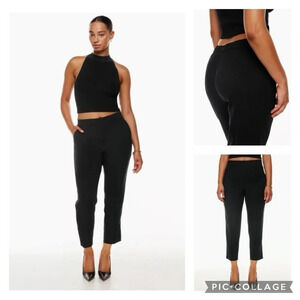 Aritzia Babaton Conan Crop Mid-rise Crepe Trousers